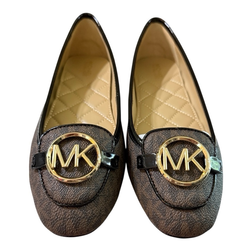 Michael Kors Lillie Moc Flats – Brown Logo – Size 7.5 & 6 - New in Box